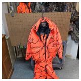 Deer Camp Blaze Orange-Coat Size Medium, Bibs Medium