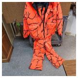 Deer Camp Blaze Orange-Coat Size Medium, Bibs Medium