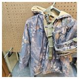 Bucks N Ducks Fleece Camo Coat with Fanny Pack, Large