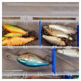 Tacklebox with 25 Rapalas and Plugs