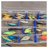Tacklebox with 25 Rapalas and Plugs