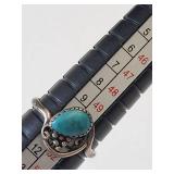 Sterling Silver Turquoise Ring Size 5.5 2.09 Grams