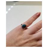 Sterling Silver Turquoise Ring Size 5.5 2.09 Grams