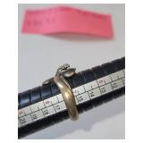 Sterling Silver Dragon Motif Ring 7.63 Grams Size 7.5