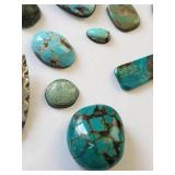 Collection of Turquoise Pendants and Loose Stones
