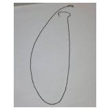 Sterling Silver Rope Chain Necklace 19.5 Inches 1.96 Grams