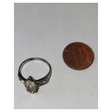 Sterling Silver Heliodor Beryl Ring Size 6, 2.09 Grams