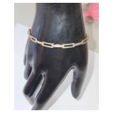 Sterling Silver Bracelet 7.5 Inch 7.25 Grams