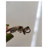 Keyonnie Begay Sterling Silver Kokopelli Pendant Brooch 8.95g