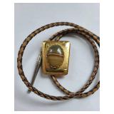 Agate Bolo Ties and Western Belt Buckle Set