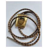 Agate Bolo Ties and Western Belt Buckle Set
