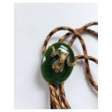 Agate Bolo Ties and Western Belt Buckle Set