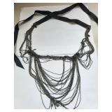 Set of 8 Assorted Costume Jewelry Necklaces with Charms and Chains
