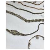 Rhinestone Jewelry Lot - Necklaces, Bracelets, and Earrings Assortment