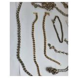 Rhinestone Jewelry Lot - Necklaces, Bracelets, and Earrings Assortment