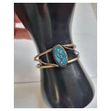 Set of 6 Mexican Mother of Pearl, Abalone, and Turquoise Bracelets
