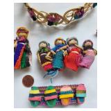 Collection of Handcrafted Indigenous Dolls and Beaded Jewelry