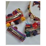 Collection of Handcrafted Indigenous Dolls and Beaded Jewelry