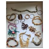 Collection of Wooden Necklaces and Bracelets Assorted Styles