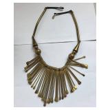 Brass and Copper Jewelry Set - Necklace, Bracelet, Earrings Assortment