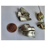Set of 10 Vintage Costume Jewelry Clip-On Earrings