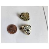 Set of 10 Vintage Costume Jewelry Clip-On Earrings