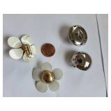 Set of 10 Vintage Costume Jewelry Clip-On Earrings