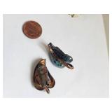 Set of 10 Vintage Costume Jewelry Clip-On Earrings