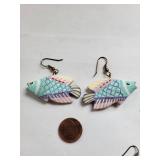 Set of 7 Pairs French Hook Earrings Assorted Styles