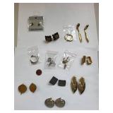 Lot of 12 Pairs of Costume Pierced Earrings Assorted Styles