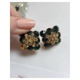 Lot of 12 Pairs of Costume Pierced Earrings Assorted Styles