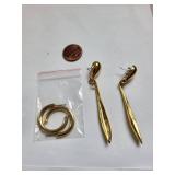 Lot of 12 Pairs of Costume Pierced Earrings Assorted Styles