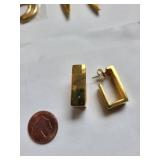 Lot of 12 Pairs of Costume Pierced Earrings Assorted Styles