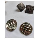 Lot of 12 Pairs of Costume Pierced Earrings Assorted Styles