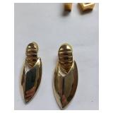 Lot of 12 Pairs of Costume Pierced Earrings Assorted Styles