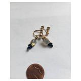Lot of 12 Pairs of Costume Pierced Earrings Assorted Styles