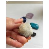 Collection of Gemstone Cabochons and Jewelry Pieces including Amethyst, Lapis, Turquoise, Agate