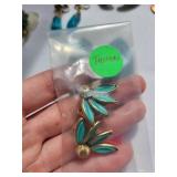 Lot of Blue Colored Costume Jewelry and Accessories