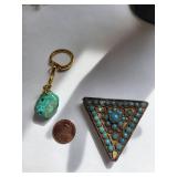 Lot of Blue Colored Costume Jewelry and Accessories