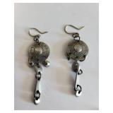 Lot of 7 Pairs of Costume Jewelry Earrings Assorted Styles