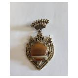 Lot of 8 Agate Brooches and Pendants Assorted Styles