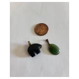 Lot of 8 Agate Brooches and Pendants Assorted Styles