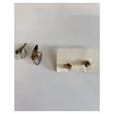 Tiger Eye Jewelry Lot Including Earrings, Bracelets, Pendant, and Key Chains