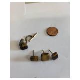 Tiger Eye Jewelry Lot Including Earrings, Bracelets, Pendant, and Key Chains