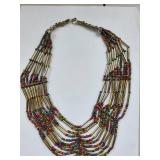 Set of 14 Beaded Costume Jewelry Necklaces
