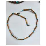 Set of 6 Turquoise Beaded Necklaces