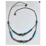 Set of 6 Turquoise Beaded Necklaces