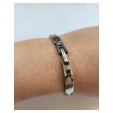 8 Inch Sterling Silver Bracelet, 20.93 Grams