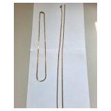Collection of 15 Gold Tone Costume Jewelry Necklaces
