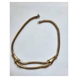 Collection of 15 Gold Tone Costume Jewelry Necklaces